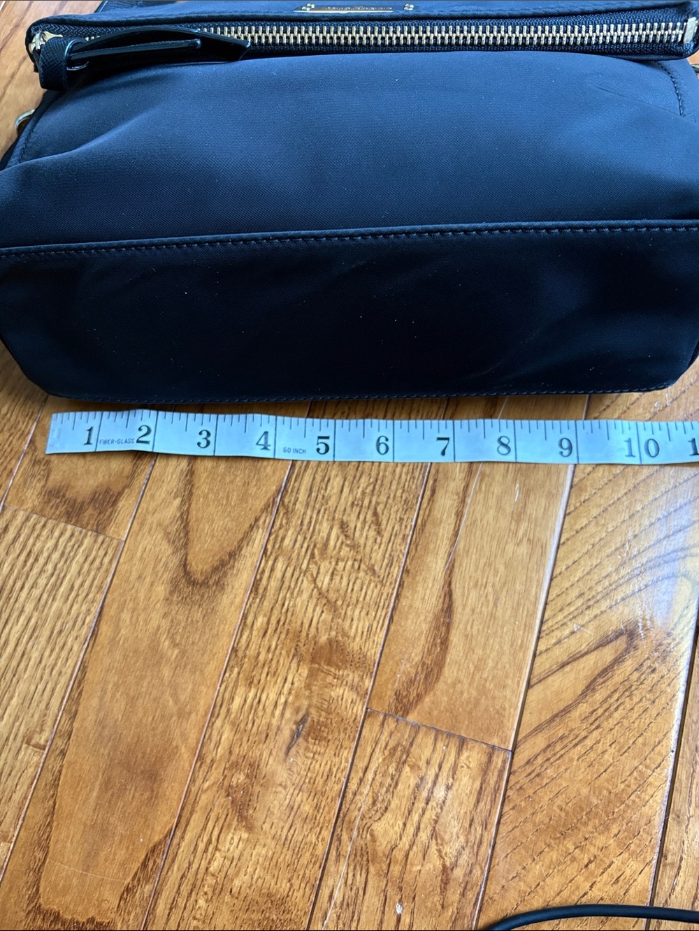 Kate Spade Blake Avenue Miri Black Nylon Flap Shoulder Bag Satchel with D-rings - Picture 13 of 17